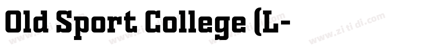 Old Sport College (L字体转换 Old Sport College (L字体转换